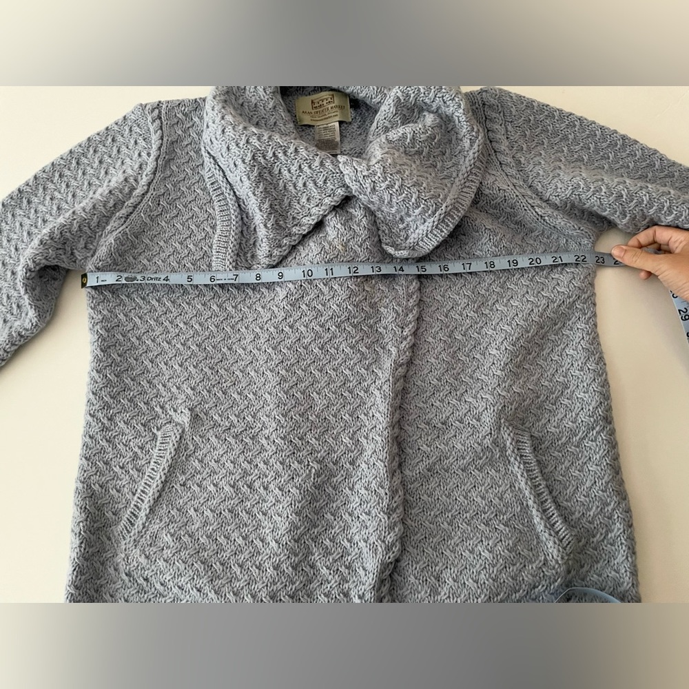 Aran sweater Market wrap cardigan - Picture 9 of 10